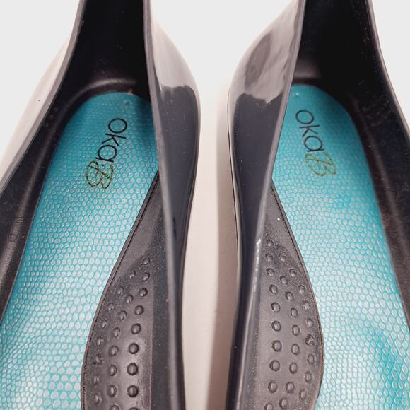 OkaB Taylor Blue Ballet Flat Rubber Arch Support Slip-on shoes 8M EU 38 - Picture 6 of 8